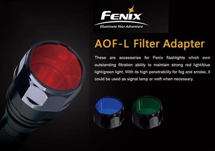 Fenix Filtre rouge universel AOF-L pour E40, E50, LD41, TK22, PD40, RC20, FD41