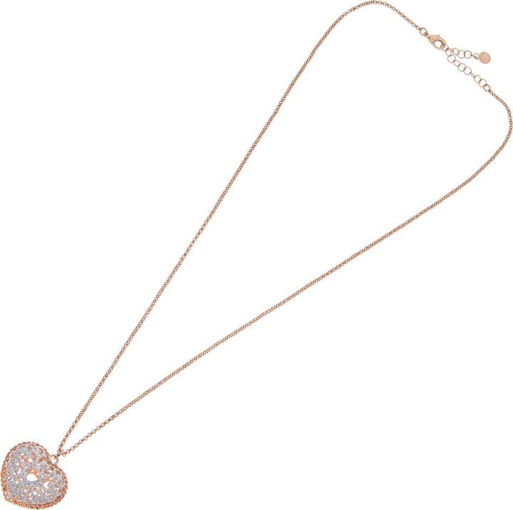 Ottaviani Bronze necklace with silver glitter