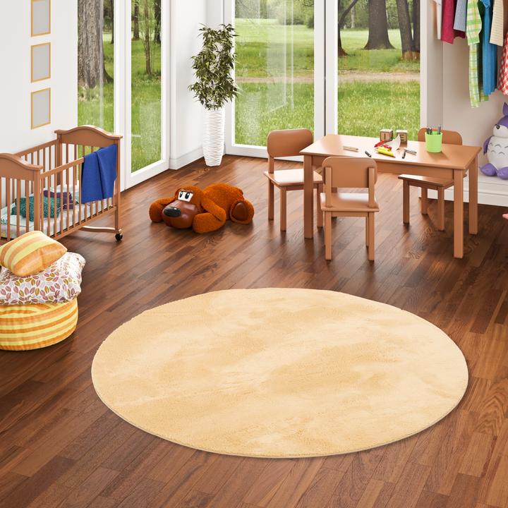 Image du produit Pergamon Kinder Super Soft Fellteppich Pearl Kids Rund (160 x 160 cm)
