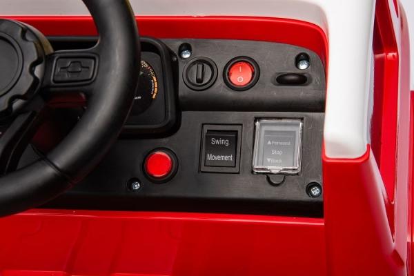 Productafbeelding Es-toys Kinderfahrzeug – Elektro Auto „Feuerwehr“ – 12V7AH Akku, 4 Motoren - Fernsteuerung, MP3 + Si (12 V)
