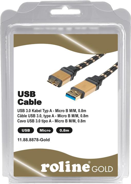 Produktbild Roline Gold (0.80 m, USB 3.0)