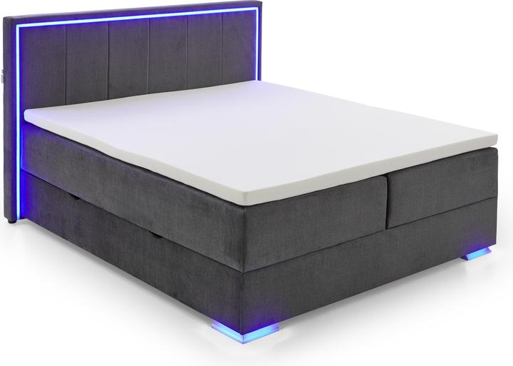 Meise Möbel Colorado II box spring bed incl. bed base with Bonnell spring core box Fabric cover (180 x 200 cm)