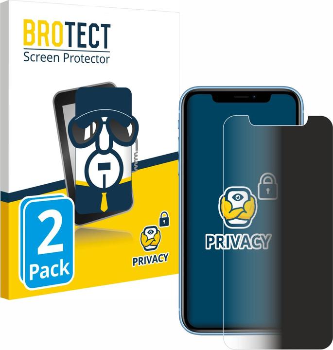 Immagine prodotto BROTECT Pellicola privacy antispia Pellicola di protezione dalla luce blu (2 Pezzo/i, Apple iPhone XR)