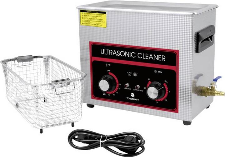 Actual product image Toolcraft USC-650 Ultraschallreiniger Schmuck, Werkstatt, Bürobedarf 180 W 6.5 l (40 kHz, 6500 ml)