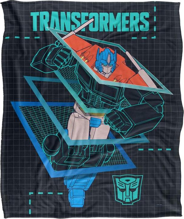Transformers Schematic Optimus Prime Blanket (152 x 127 cm)