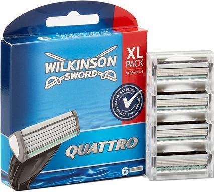 Produktbild Wilkinson Quattro Men's Razor Blades 6 Pieces (6 x)