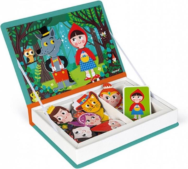 Actual product image Janod Magnet book fairy tale (German, English, Italian, French)