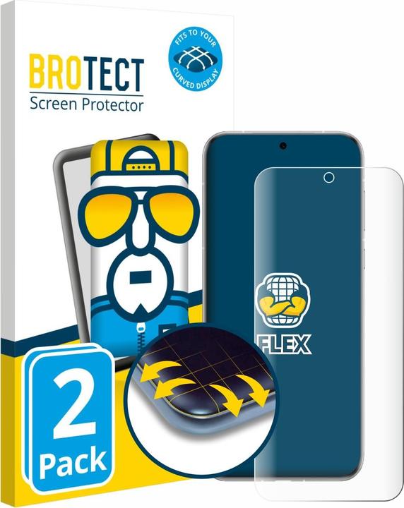 Produktbild BROTECT Fullscreen Schutzfolie Displayschutz Folie Klar Transparent (2 Stück, Honor 70 Pro)