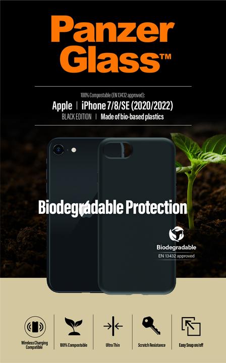 Produktbild PanzerGlass ™ Biodegradable Case Apple iPhone 6 | 6s | SE (2020/2022) | 7 | 8 (Apple iPhone SE (3rd Gen), Apple iPhone SE (2nd Gen), Apple iPhone 8, Apple iPhone 7)