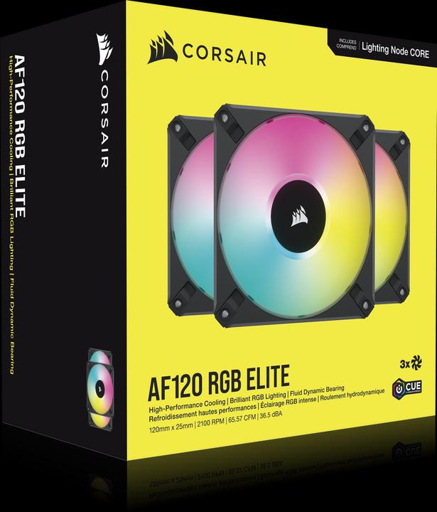 Actual product image Corsair AF120 RGB Elite (120 mm, 3 x)