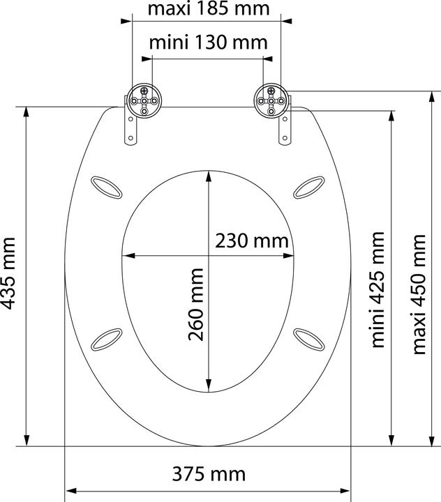 Actual product image Schütte MDF WC-Sitz RELAX