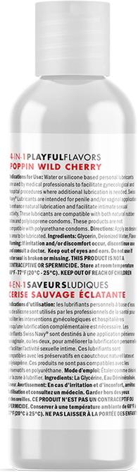 Actual product image Swiss Navy 4 in 1 Poppin Wild Cherry 1 oz/30 ml (30 ml)