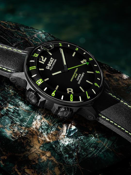 Immagine prodotto U-Boat 9675 Capsoil Doppioempo DLC GMT (Orologio da polso analogico, 55 mm)