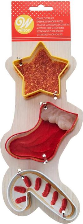 Produktbild Wilton Emporte-pièces - Etoile, Chausson, Canne à sucre