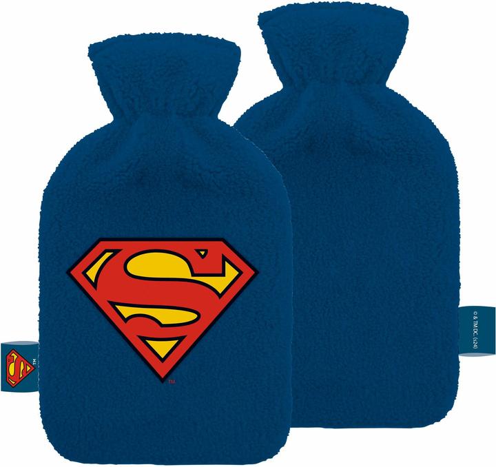 NoName SUPERMAN - Logo - Bouillotte Peluche & Brodée (2 l)