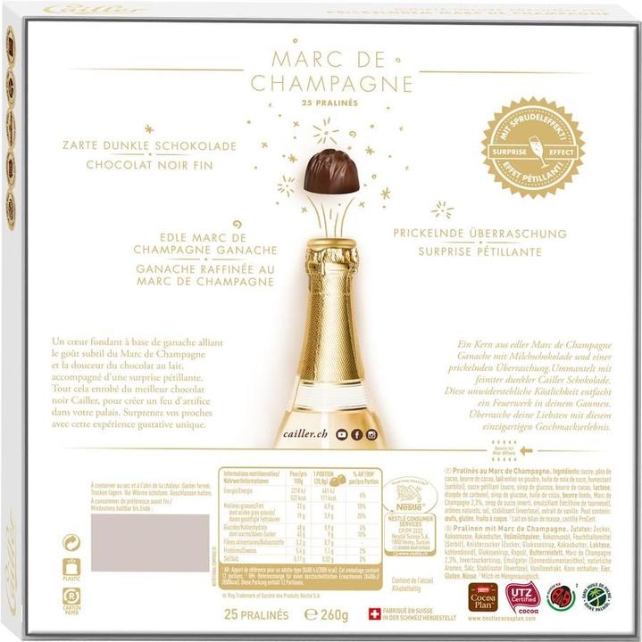 Produktbild Cailler Marc de Champagne Pralinen (260 g)