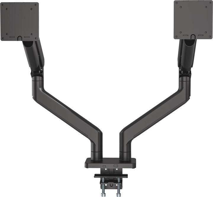 Produktbild Manhattan Tischhalterung mit mechanischer Feder und besonders hoher Traglast für zwei Monitore, Aluminium (Tisch, 45")
