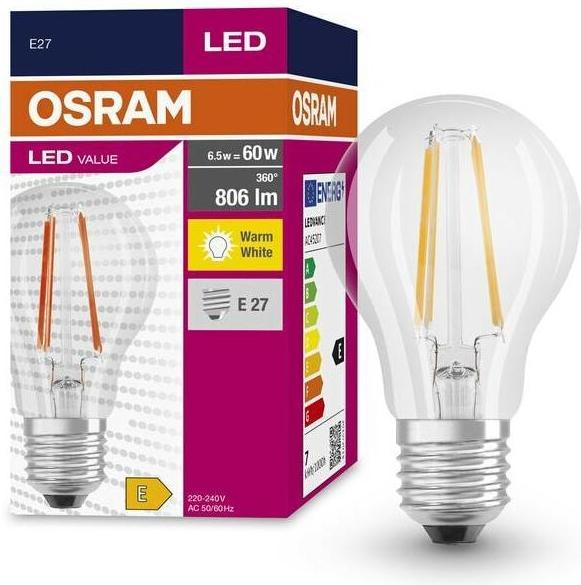 Produktbild Osram LED Birne (E27, 6.50 W, 806 lm, 1 x, E)