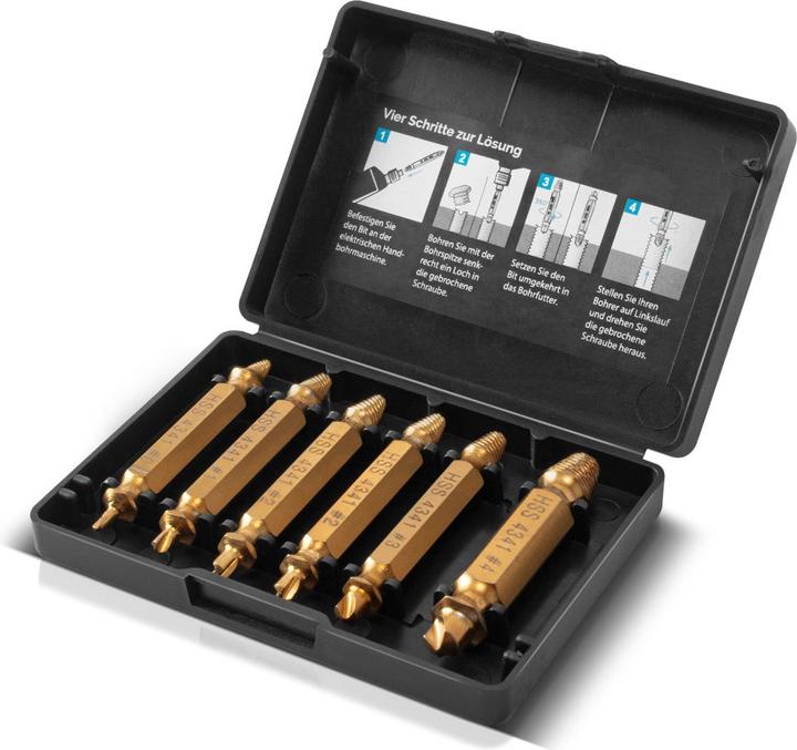 Produktbild Stahlwerk Linksausdreher / Schraubenentferner / Ausdreher 6er Set