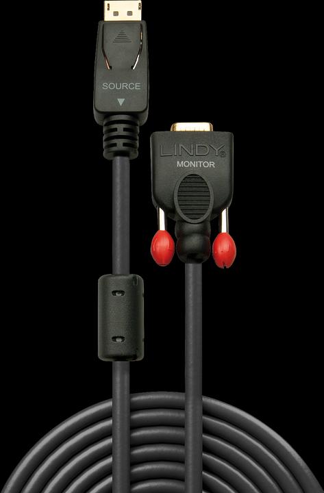 Produktbild Lindy DisplayPort — VGA (3 m, DisplayPort, VGA)