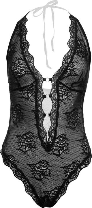 Produktbild Christine Le Duc Spitzenbody ouvert Rose (S, M)