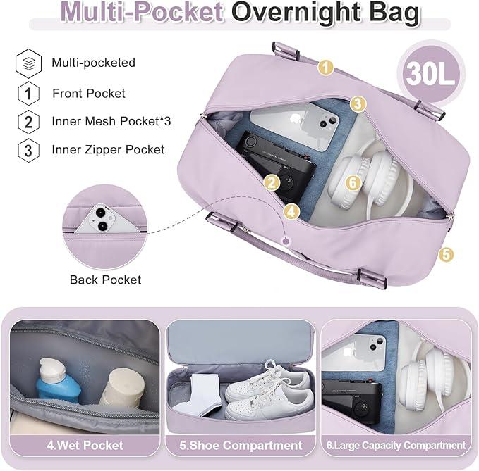 Immagine prodotto Only-Bags.Store 3 pezzi in viaggio con una borsa a mano grande, una borsa sportiva e un bagaglio impermeabile