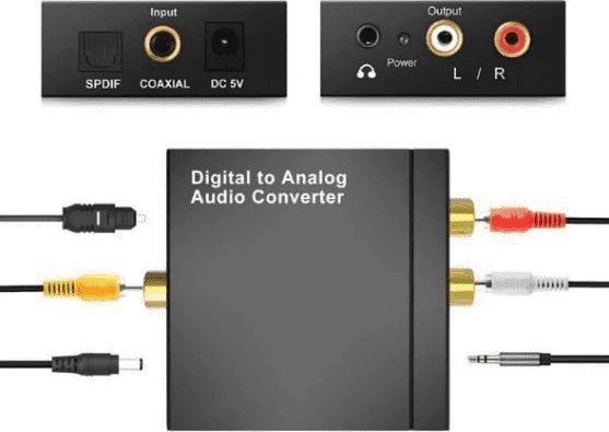 Produktbild Mozo Adapter AV Mozos Toslink - RCA (Cinch) czarny (DAC01)