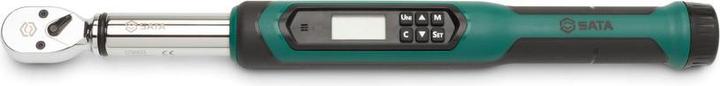 Produktbild SATA 3/8" Elektronischer Drehmomentschlüssel, mit Winkelfunktion 13,5Nm - 135Nm (3/8", 13.50 Nm, 135 Nm)