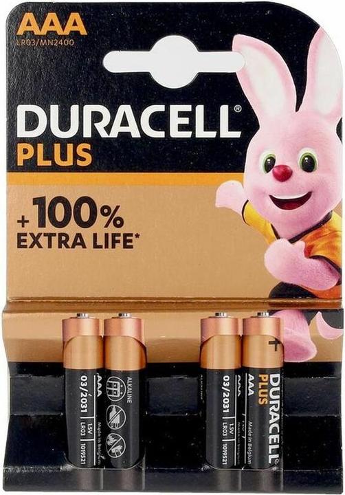 Produktbild Duracell Plus (4 Stk., AAA, 1175 mAh)