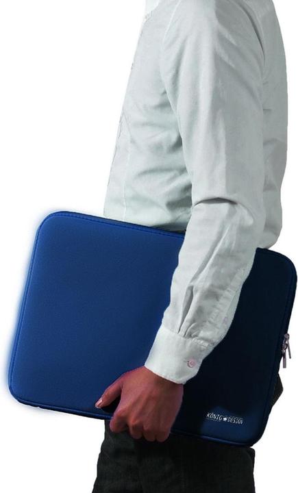 Produktbild König Design Universal Notebooktasche 13 13,3 Zoll Tasche Hülle Laptop Notebook Case Blau (13.30")