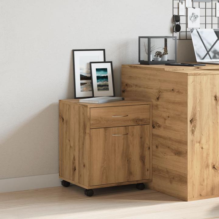 Produktbild VidaXL Rollcontainer Rollschrank Bürocontainer Büroschrank Schrank Artisan-Eiche (45 x 38 x 54 cm)