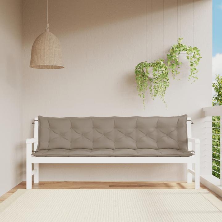 Produktbild VidaXL Gartenbank-Auflagen 2 Stk. O x ford-Gewebe (200 x 50 x 7 cm)