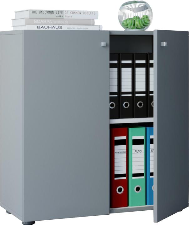 Actual product image VCM Wood office furniture filing cabinet Lona 2-fold hinged doors (70 x 39 x 74 cm)