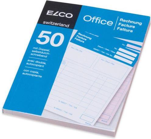 Elco Carbonless copy pad invoices A6 4-language 50 sheets (100 x)
