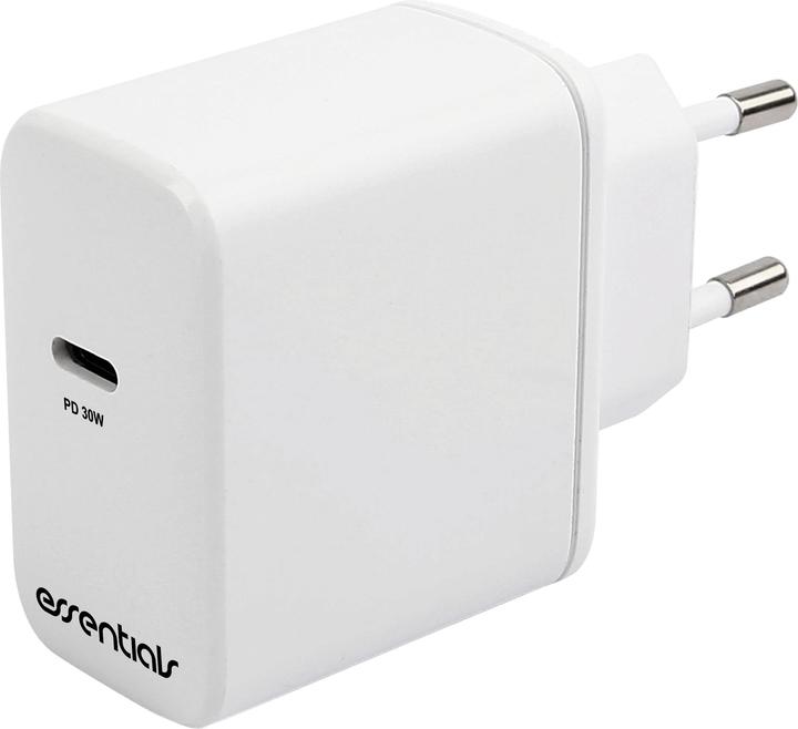 Actual product image Essentials Wall Charger PD 30W, USB-C, white