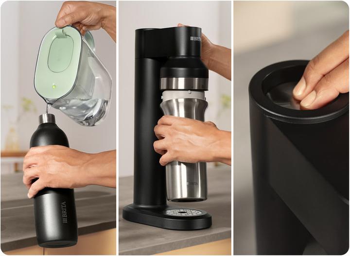 Image du produit Brita sodaTRIO Edelstahlflasche