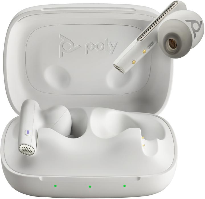 Produktbild Poly Voyager Free 60 UC White Sand Earbuds (ANC, 24 h, Kabellos)