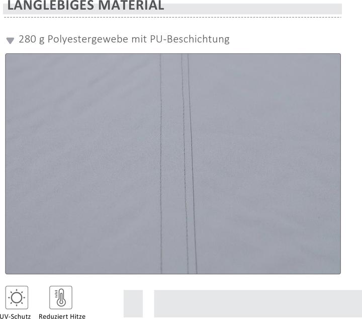 Produktbild Outsunny Gelenkmarkise mit Handkurbel (2.45 m)