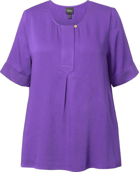 Produktbild Ulla Popken Shirtbluse, Steppeinsatz, A-Linie, Halbarm (46, 48)