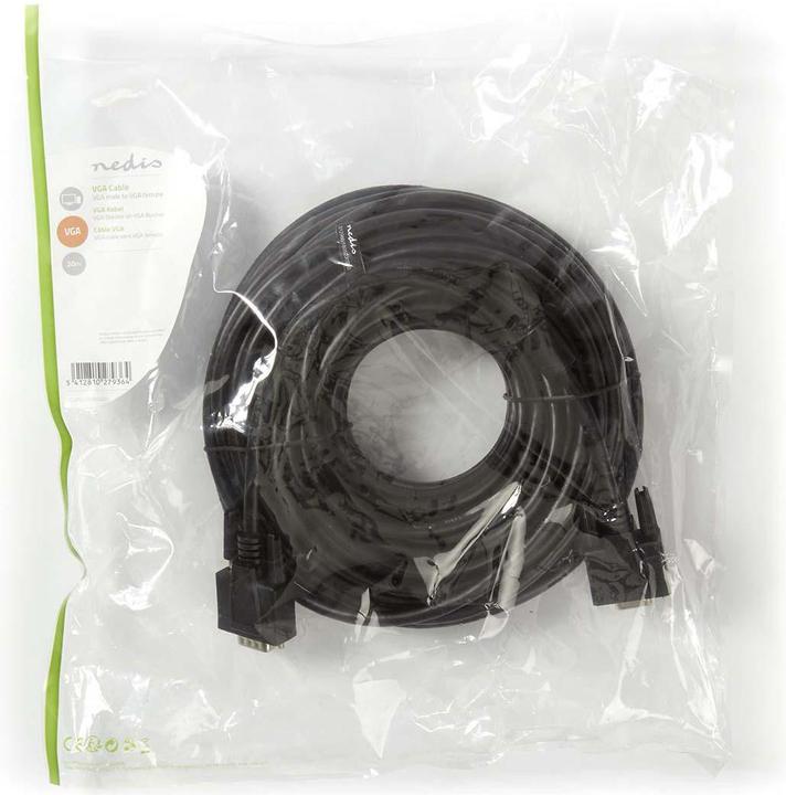 Immagine prodotto Nedis Cavo VGA - VGA maschio - VGA femmina - Nichelato - Risoluzione massima: 1280x800 - 20,0 m - ru (20 m, VGA)