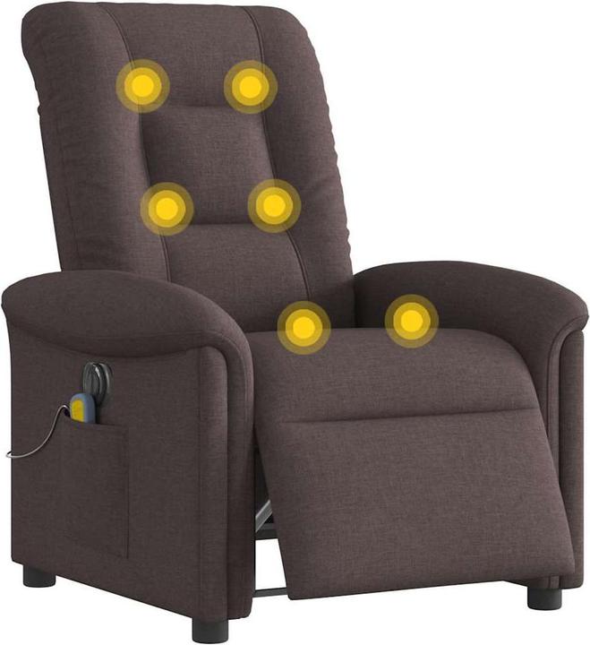Produktbild VidaXL Massagesessel Elektrisch Dunkelbraun Stoff