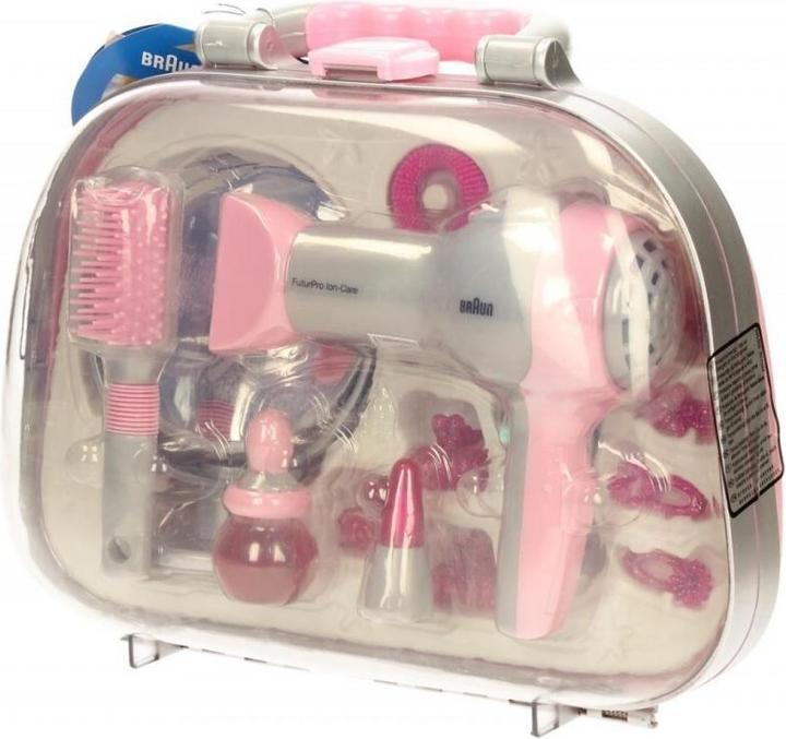 Actual product image Theo Klein Styling case with Braun hair dryer