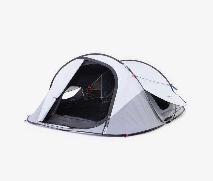 Quechua Tenda da campeggio - 2 Seconds Fresh & Black per 3 persone (Tenda pitching, 4.90 kg, 3 persone)
