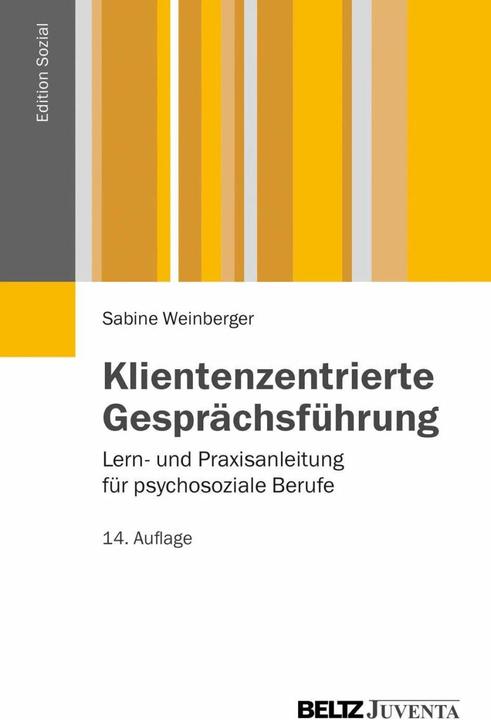 Produktbild Klientenzentrierte Gesprächsführung (Deutsch, Sabine Weinberger, 2013)