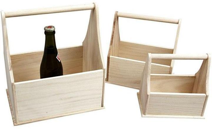 Produktbild Creativ Company Holzartikel Flaschenträger 3 Stück