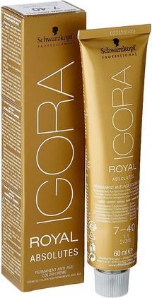 Image du produit Schwarzkopf Professional Igora Royal Absolutes 7- Blond moyen beige naturel (7-40 Blond moyen blond beige naturel naturel)