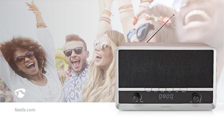Actual product image Nedis FM radio RDFM5200BN (FM, AM, Bluetooth)
