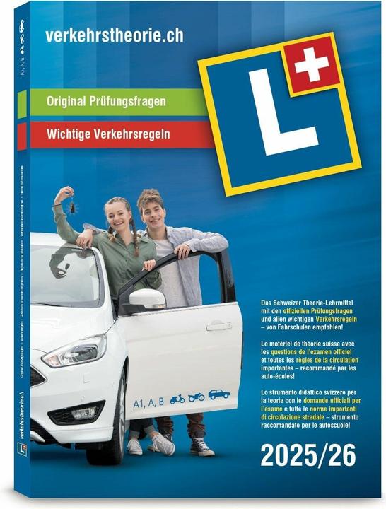 Produktbild verkehrstheorie.ch: ARBEITSBUCH 2025/26 (Französisch, Deutsch, Italienisch, Haenni M., 2025)