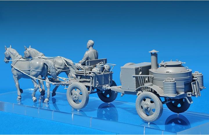 Actual product image Mini art Field kitchen as a horse-drawn vehicle