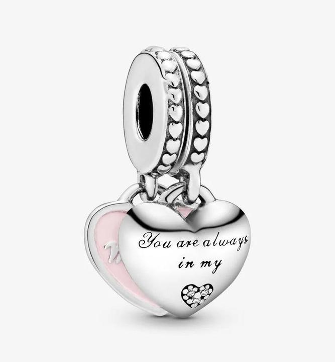 Image du produit Pandora Coeurs mère & fille (Argent sterling, Émail)